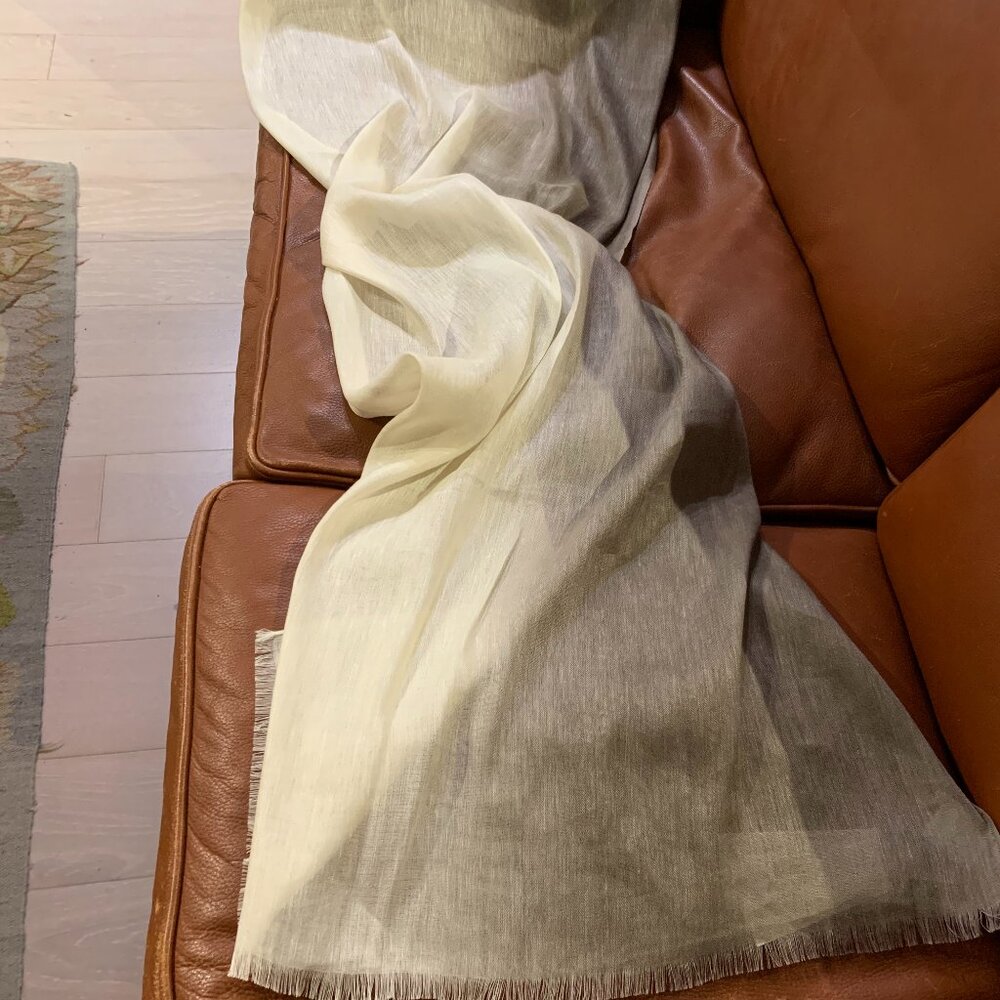 Whisper weight linen and silk Eileen Fisher wrap -- NWT